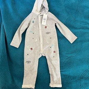 NWT peek brand embroidered space onesie size 18-24 months